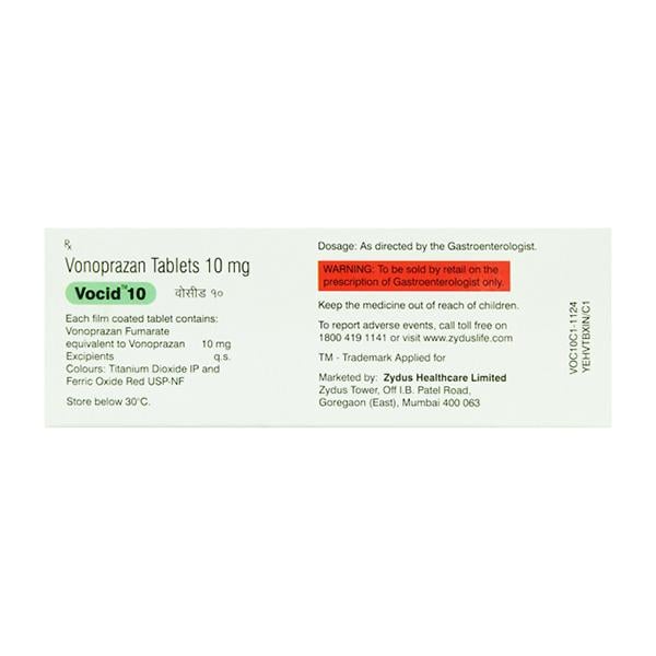 VOCID 10 Tablet 10's - General-P