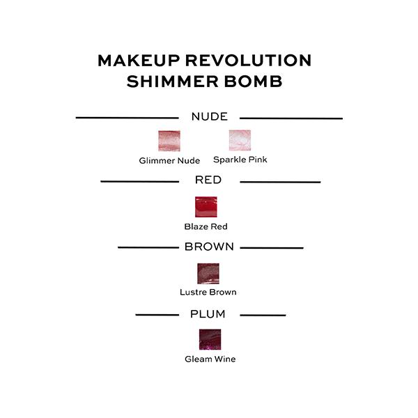 Revolution Shimmer Bomb Lustre Brown 4.5 ml - Lip Glosses