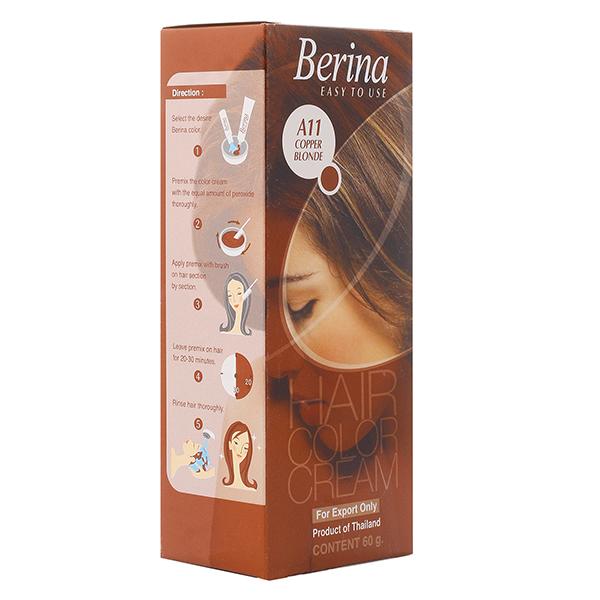 Berina A11 Copper Blonde Hair Color Cream 60 gm - Crème