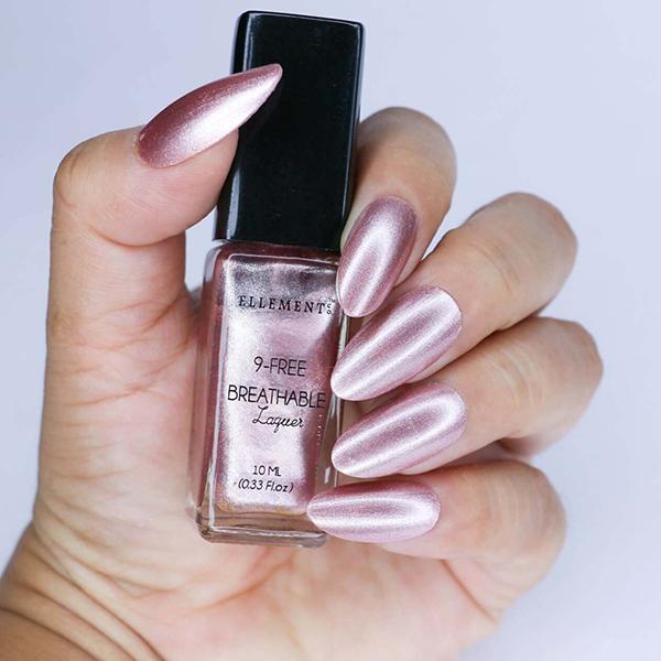 Ellement Co. Vegan Nail Lacquer - Pink Champagne, 10ml - Nail Polish