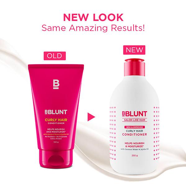 BBlunt Curly Hair Conditioner Shine Tonic with Coconut Water and Jojoba Oil  250gm - Conditioners