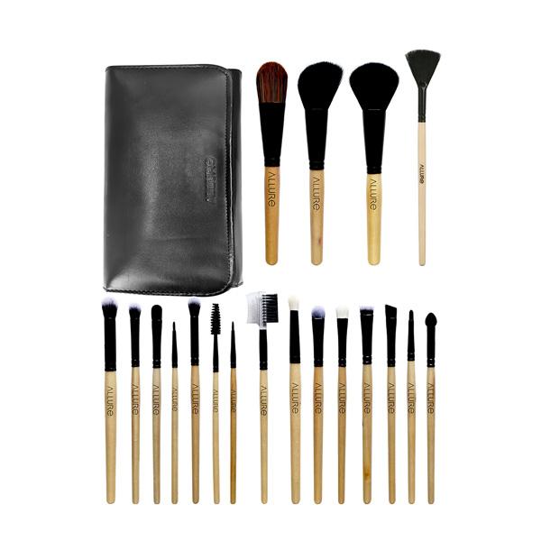 Netmeds | Allure makeup brush set with bag (Pack of 19) 1's