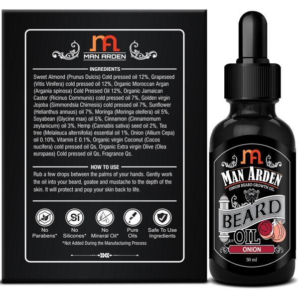 Man Arden Luxury Onion Beard Growth Oil 30 ml - Shower Gels & Body Wash