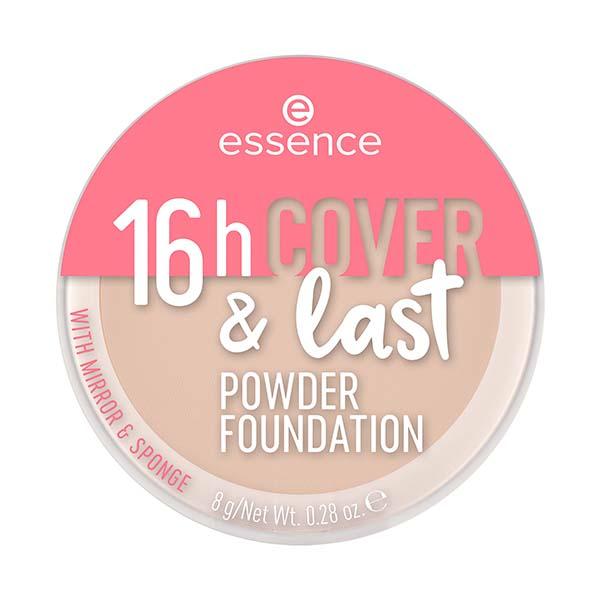 Essence 16h cover & last powder Foundation with Mirror & Sponge - 07 Natural Suede 8gm - Foundation