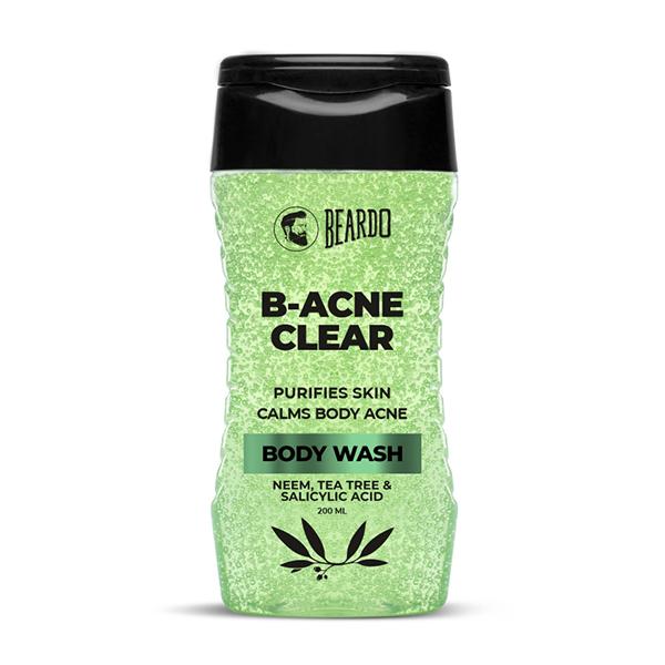 Netmeds | Beardo B Acne Clear Body Wash - Neem, Tea Tree & Salicylic Acid 200 ml