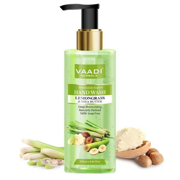 Netmeds | Vaadi Herbals Intensive-Repair Lemongrass & Shea Butter Hand Wash 250 ml