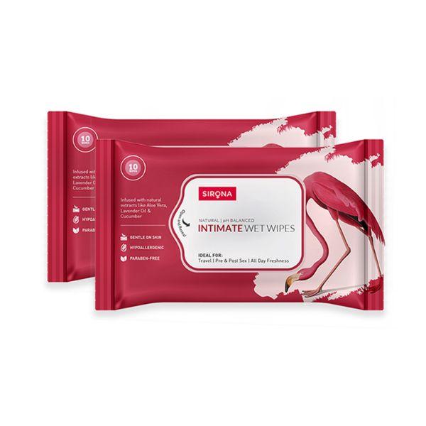 Netmeds | Sirona Intimate Wet Wipes - 20 Wipes 1's