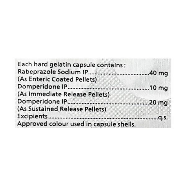 RABEPRAZ DSR Capsule 10's - Ulcer/Reflux/Flatulence-Aaa