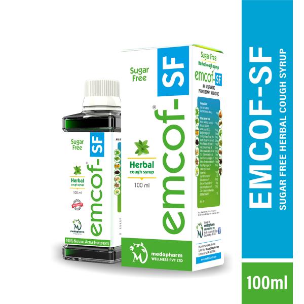 Netmeds | Emcof-SF Herbal Cough Syrup 100 ml