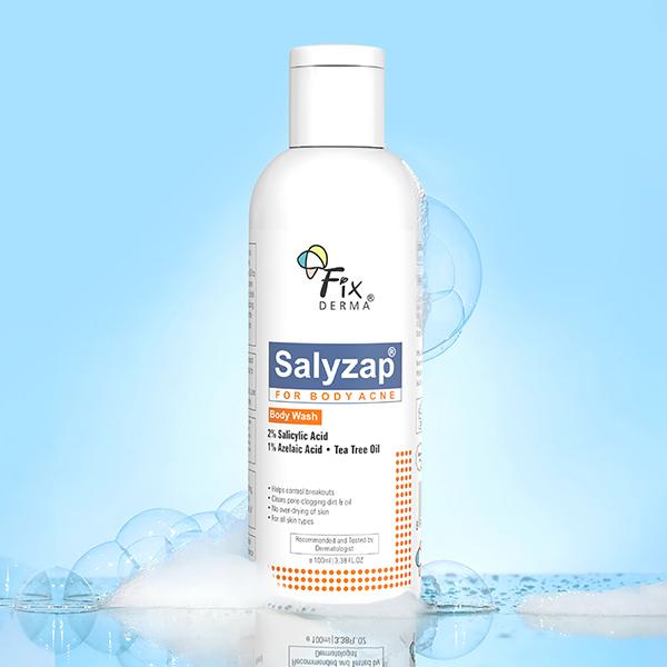 Fixderma Salyzap 2% Salicylic Acid Body Wash For Acne For Acne Prone Skin 100 ml - Shower Gels & Body Wash