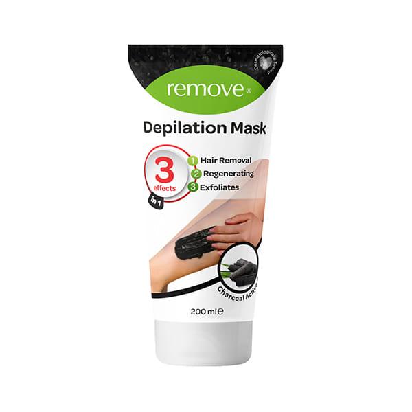 Remove Depilation Mask Natural Clay & Active Carbon 200 ml