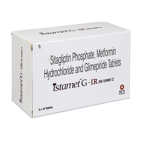 ISTAMET G IR 50/1000/2 Tablet 10's - Diabetes-Ant