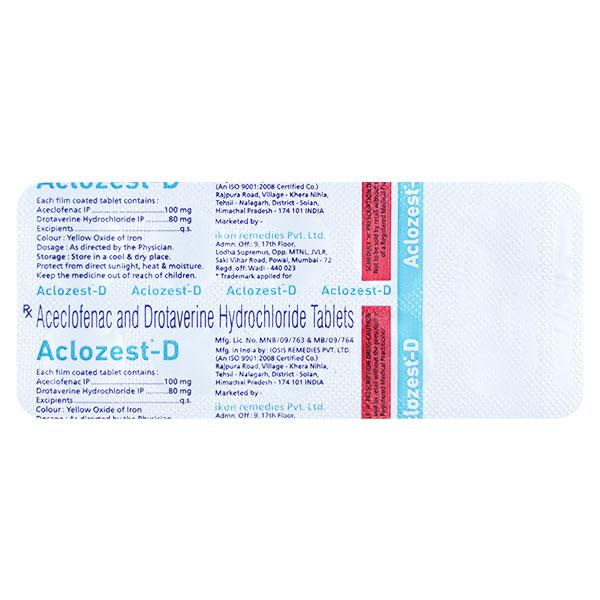 Netmeds | ACLOZEST D Tablet 10's