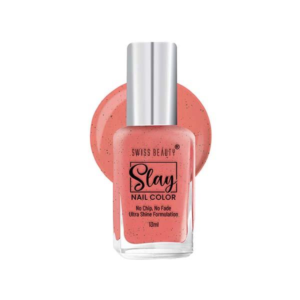 Netmeds | Swiss Beauty Slay Nail Color, Shade - Orange Crush 13 gm