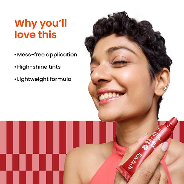 Foxtale Glazed Lips Brightening Lip Balm - Ruby Glaze 12 g - Lip Balms