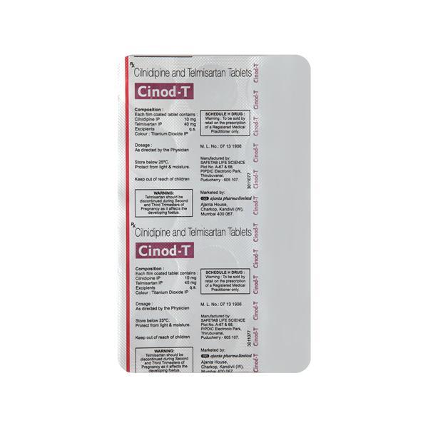 Cinod T Tablet 15's - Hypertension-Ang