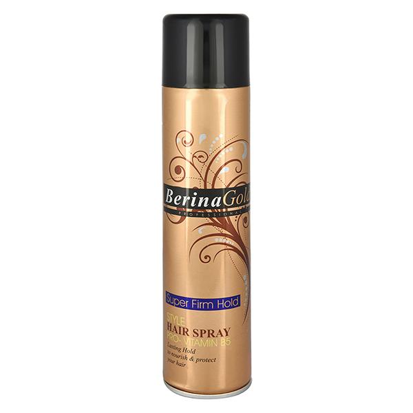 Netmeds | Berina Professional Style Hair Spray Mega Hold Gold Pro Vitamin B5 250ml