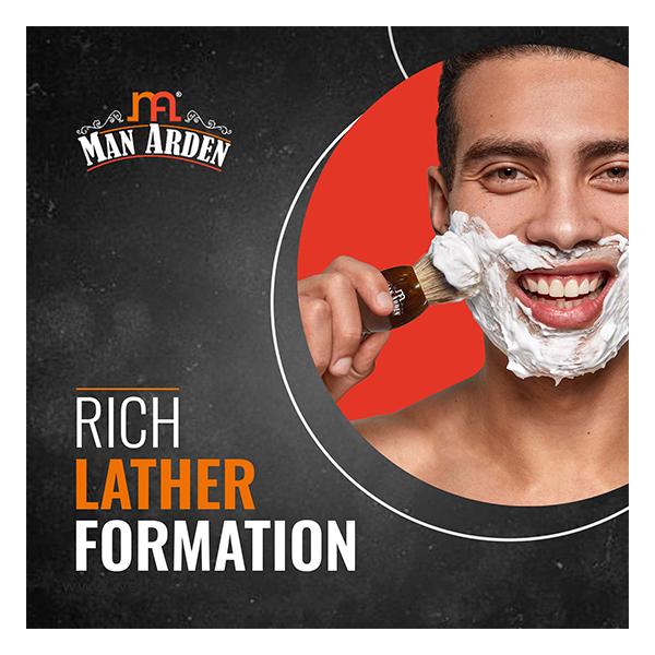Man Arden Premium Shaving Brush - Uniquely Handcrafted, Exfoliating Action 1's - Shaving Brushes