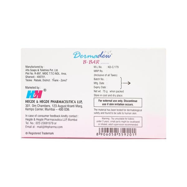 DERMADEW B Bar 75gm - Acne-Acn