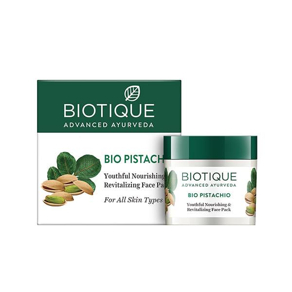 Netmeds | Biotique Bio Pistachio Youthful Nourishing & Revitalizing Face Pack 50 gm
