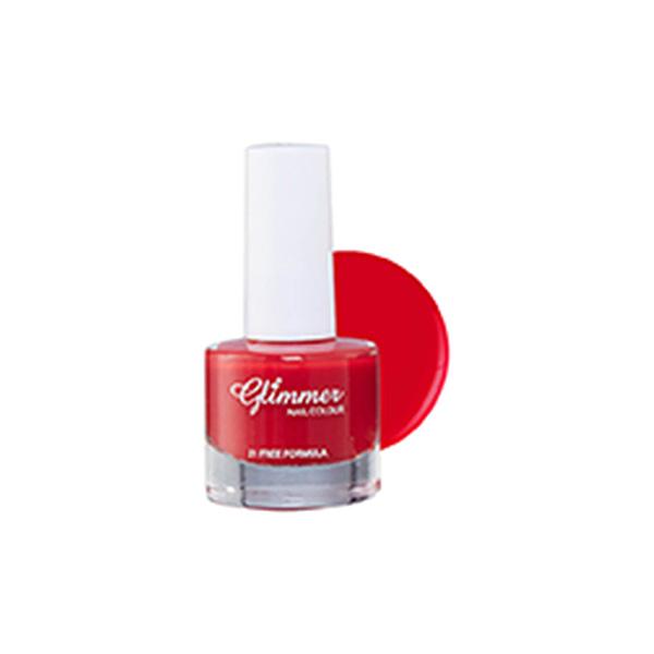 Glimmer Nail Enamel Retro Red 8 ml - Nail Polish