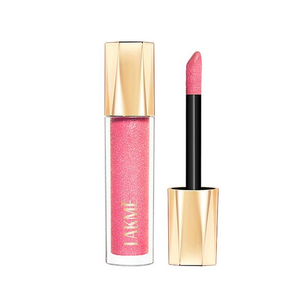Lakme Glitterati Lip Glaze 203 Hot Pink Cosmo 5 ml - Lip Glosses