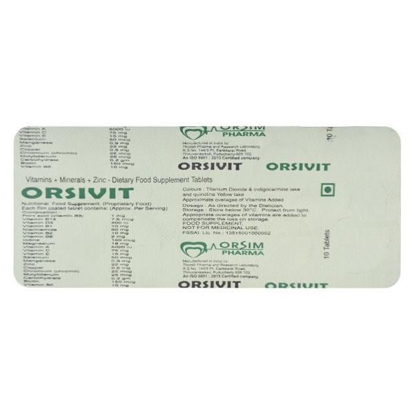 ORSIVIT Tablet 10's - Supplements-Vam
