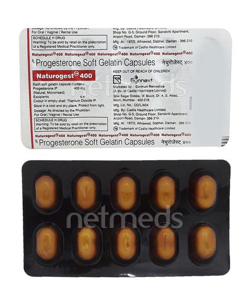 Naturogest 400mg Softgel 10'S - Hormonal Therapy-Oes