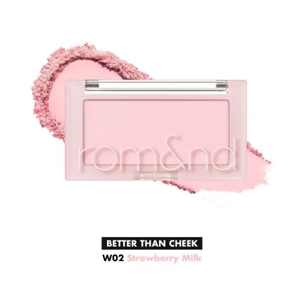 Rom&Nd Better Than Cheek W02 Strawberry Milk 3.8 gm - Blushes