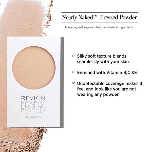 Revlon Nearly Naked Pressed Powder - Fair 8 Gm - Compact Powder