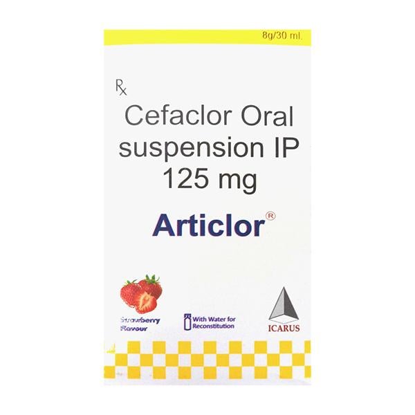 Netmeds | ARTICLOR 125MG STRAWBERRY FLAVOUR Suspension 30ml