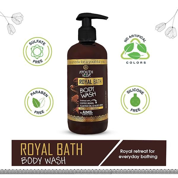 Ayouthveda Royal Bath Body Wash 300 ml - Shower Gels & Body Wash