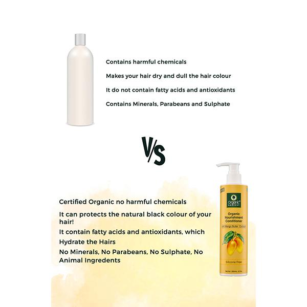 Organic Harvest Mango Shea Butter For Hair, Nourishing Conditioner to Revitalize, Repair, and Restore Moisture in Hair 200 ml - Conditioners