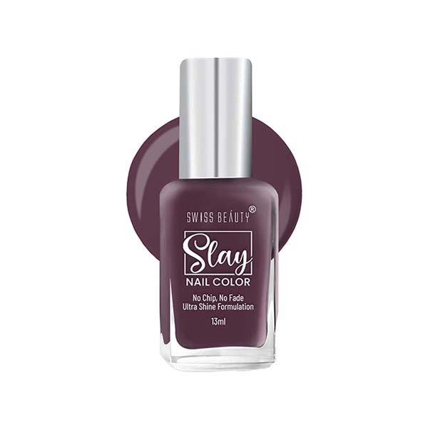 Swiss Beauty Slay Nail Color, Shade - Cocoa Crush 13 gm - Nail Polish