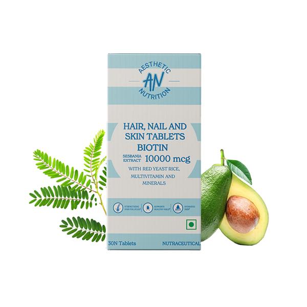 Netmeds | Aesthetic Nutrition Hair, Skin and Nail Tablets - The Ultimate Beauty Booster 30 Tablets 1's