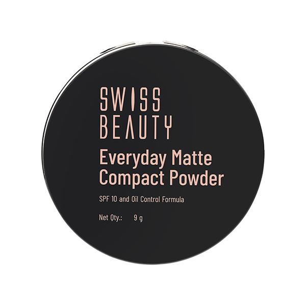 Swiss Beauty Everyday Matte Compact with SPF 10-Honey 9 gm - Compact Powder