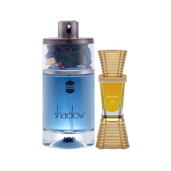 Ajmal Shadow Him EDP Spicy Woody Perfume And Impress Concentrated Perfume  Oil Citrus 85 ml