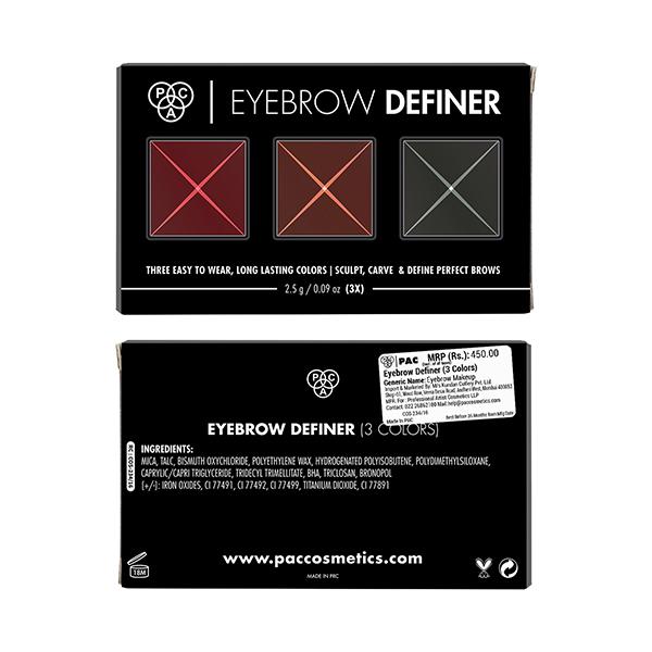 PAC Eyebrow Definer 3 Colors 2.5 gm - Eyebrow Pencils & Enhancers