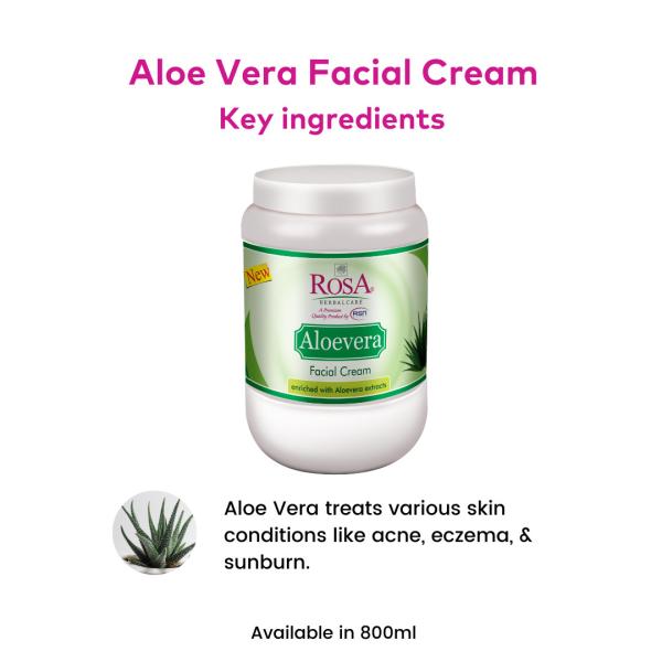 Rosa Aloevera Facial Cream 800 g - Face Creams