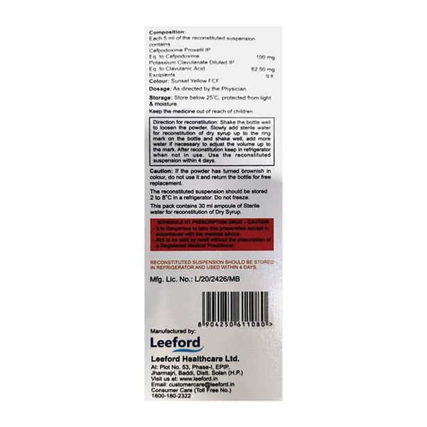 CEFREDROX CV DUOS Suspension 30ml - Bacterial Infections-Cep