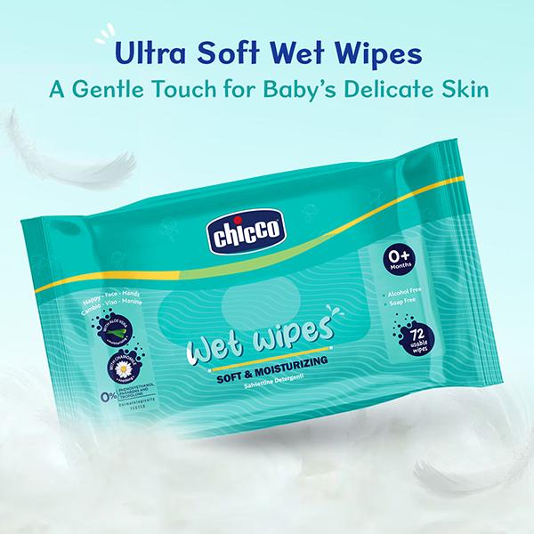 Chicco Wet Wipes 144 Pcs 1's - Cotton Buds & Balls