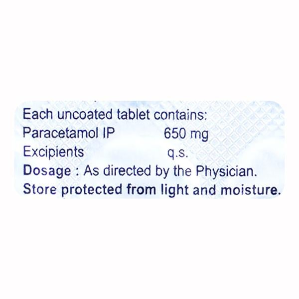 Parawel 650mg Tablet 15'S - Fever-Ana