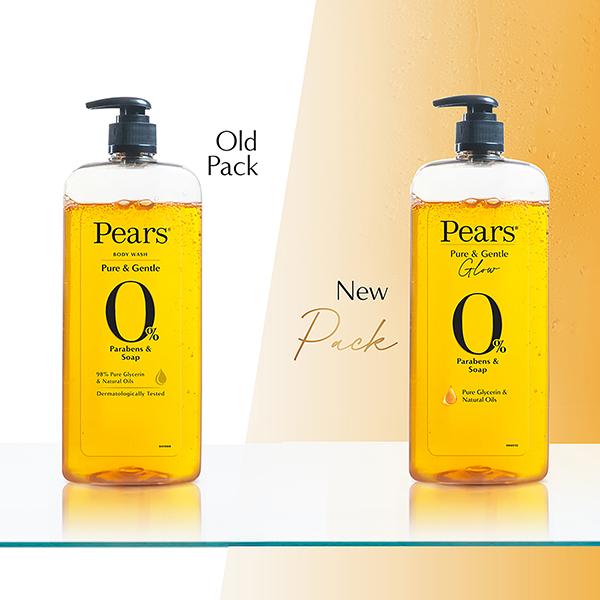 Pears 98% Pure Glycerin and Gentle Body Wash with 0% Paraben and Soap for Hydration Glow 250 ml - Shower Gels & Body Wash