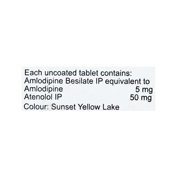 Amlovas AT 50mg Tablet 15'S - Hypertension-Cal