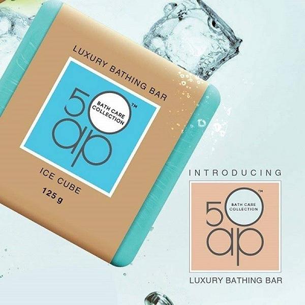 50 ap Luxury Bathing Bar - Ice Cube 125 gm - Soaps
