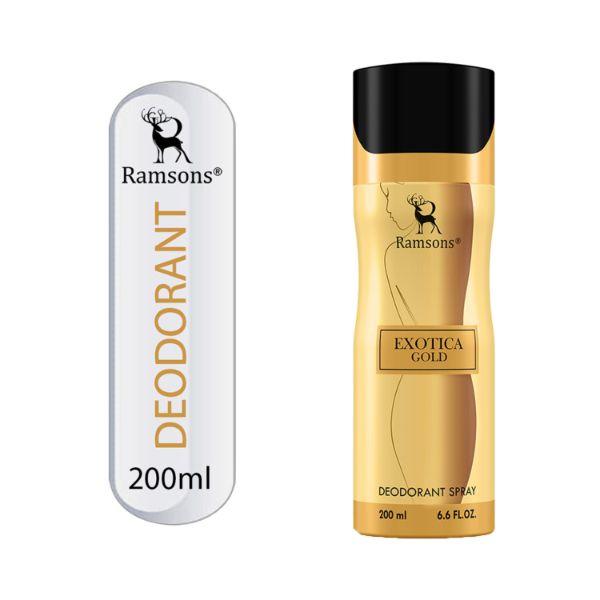 Netmeds | Ramsons Exotica Gold Deodorant- Deo for Women Deodorant Body Spray 200 ml