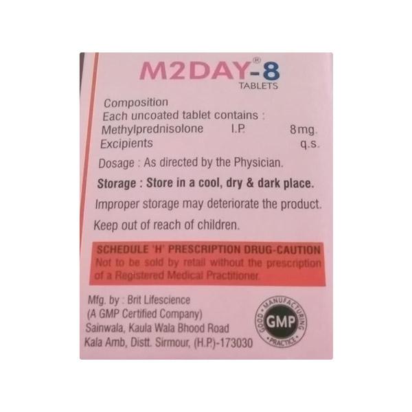 M2DAY 8 Tablet 15's - Hormonal Therapy-Cor