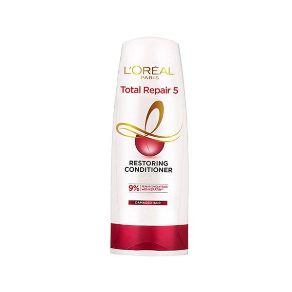 Loreal Paris Total Repair 5 Restoring Conditioner with Keratin Xs for Damaged Hair 386 ml - Conditioners