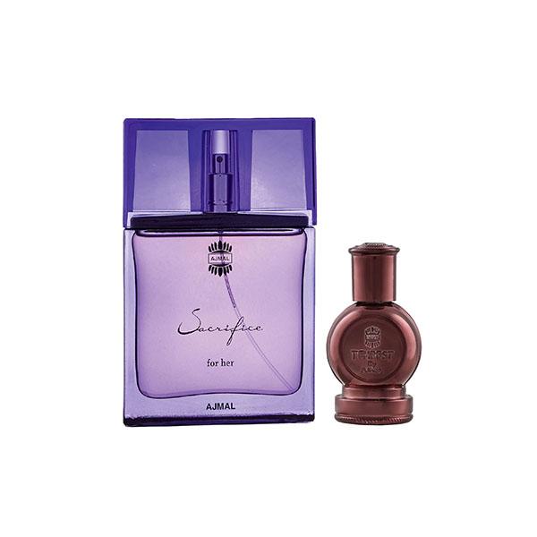 Ajmal Sacrifice For Her EDP Floral Musky Perfume And Tempest Concentrated Perfume Oil Floral 62 ml - Perfumes (Edt/Edp)
