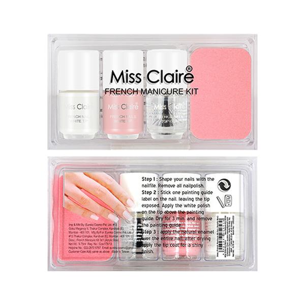 Miss Claire French Manicure Kit With Acrylic Box 9.75ml - Manicure & Pedicure Kits